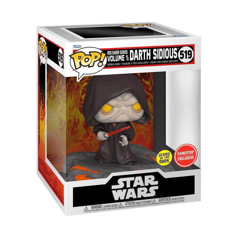 Funko Pop! Deluxe Disney: Star Wars Sith – Red Sabre Series Том 1: Darth Sidious (світиться в темряві)