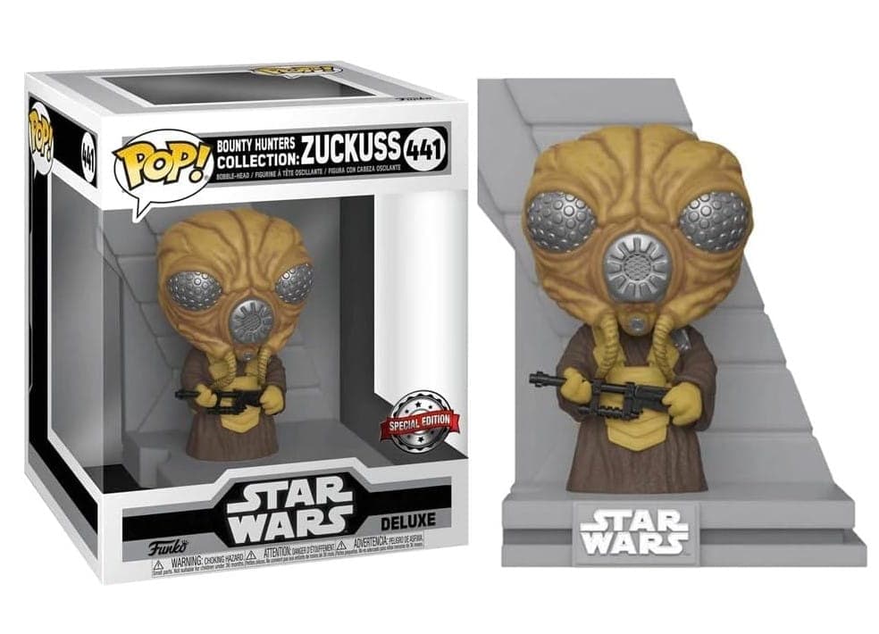 Funko POP! Star Wars, колекційна фігурка, мисливець за головами Зукусс, спеціальне видання